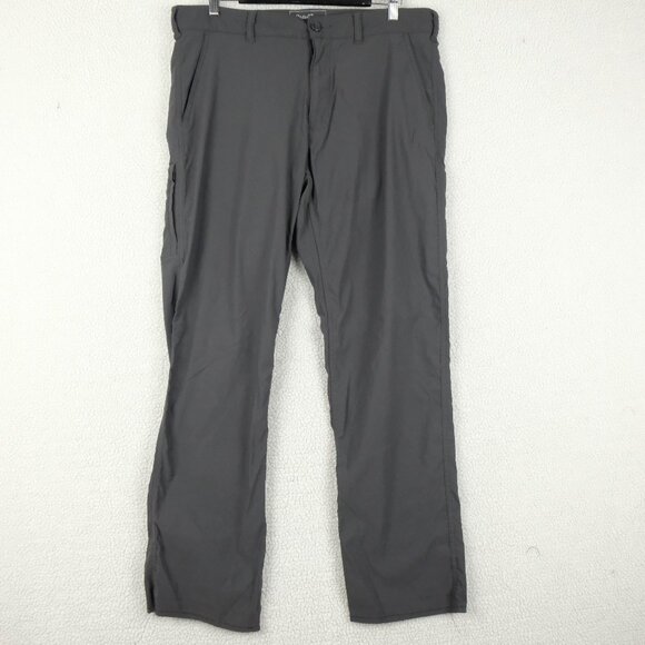 Eddie Bauer Travex Pants Mens 36X32 Gray Hiking Outdoor Lightweight Nylon - Picture 1 of 10